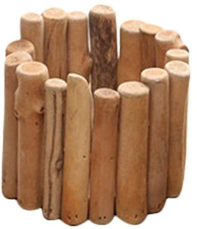 Z-LIANG Natural Flor suculenta de Madera crisol del plantador pequeño jardín alféizar Tiesto Cactus Hierba Planter la decoración del hogar Oficina (Size : A)