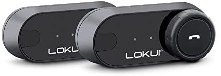 Midland - Interfono Moto Bluetooth Coppia Lokui K30, Auricolari Casco Moto Universali e Impermeabili, Portata 800m per 2 Persone, Batteria 10H, Cancellazione Rumore DSP, Altoparlanti Hi-Fi e Microfoni