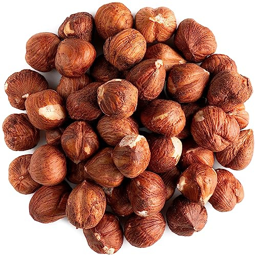 Avellanas orgánicas enteras - crudas y sin sal, ideales para repostería