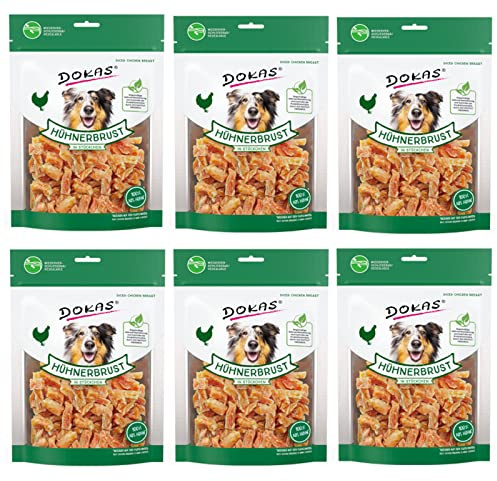 Dokas Dog HÜHNERBRUST in Stückchen für Hunde - Bundle - 6 x 200 g