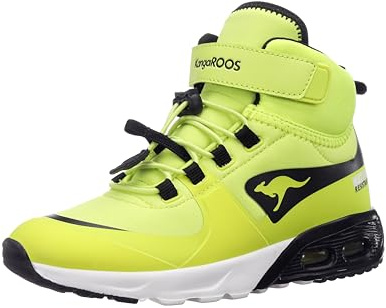 KangaROOS Unisex Kinder Kx-hydro Sneaker, Lime Jet Black, 36 EU