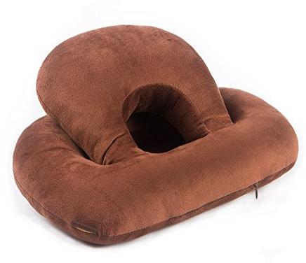 Alibo Almohada de cama de masaje, reposacabezas y cuello, cojín boca abajo, mesa de masaje, cojín de descanso facial, cirugía ocular, perforación de oídos, alivio del dolor, almohada para dormir