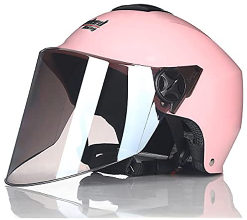 JATIBOSH Attache Fermement Vintage Casque Portable Et Sûre Cyclomoteur Casque, RéTro Demi Casque Boucle De Sécurité À Prise Rapide Casque Moto, pour Adapté Aux Motos ÉLectriques ECE Certifiés