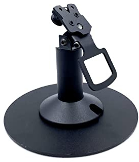 DCCStands Ingenico Lane Axium RX 7000 Low Freestanding Swivel and Tilt Metal Stand with Round Plate