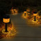 Luces Solares Jardín, 4 Pack Solares Lámpara Exteriores Impermeable IP65 Lámpara Camino para Jardín, Terraza, Patios, Paisajes, Caminos,Navideña Decoración (Amarillo Cálido)