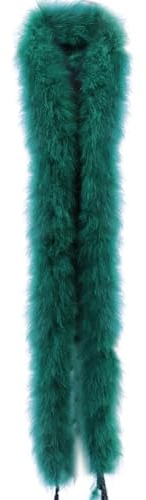Uposao Federboa Weihnachtsboa Länge 200CM Flauschige Federstola Feder Schal Truthahnfedern für Damen Mädchen 20er Jahre Karneval Halloween Fasching Mottoparty Party Kostüm Dekoration