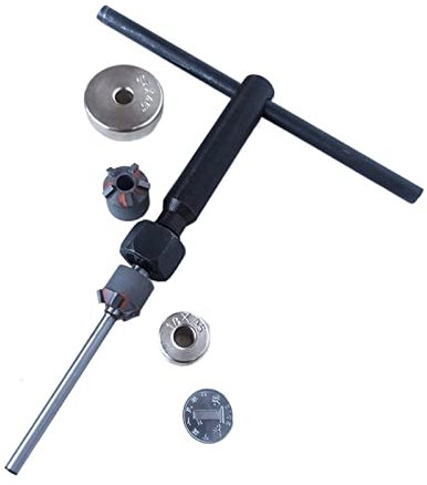 YyDDs Ventilsitz-Reibahle Motorrad-Ventilsitz-Fräser-Set Automobil-Reparatur-Werkzeug-Kombination Gold-Ventilsitz-Ringschleifen (Color : for 31-22mm)