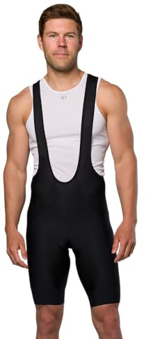 PEARL IZUMI Men's 10.5 Attack Cycling Bib Shorts, Breathable with Reflective Fabric, Black, Large