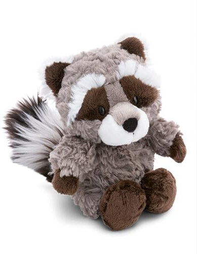 NICI Kuscheltier Waschbär Lenno 20cm grau - Stofftier aus weichem Plüsch, niedliches Plüschtier zum Kuscheln und Spielen, für Kinder & Erwachsene, tolle Geschenkidee - 61280