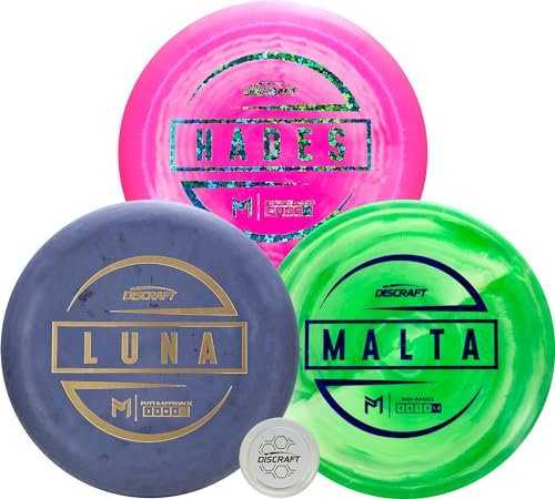 PM ESP Discgolf-Set, Hades, Malta, Luna, verschiedene Farben und Folien, Gewichte variieren