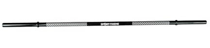 Sport-Thieme Langhantelstange für Pumpset | 30 mm Scheibenaufnahme, Stahl, Hohlrohr | Bis 40 kg Belastung | Silber | Für Fitness und Krafttraining