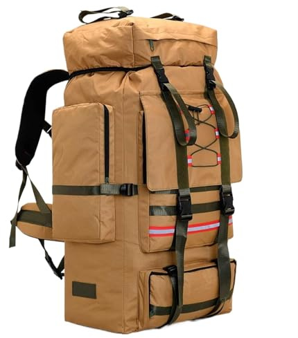 MDWZH Wanderrucksack Reiserucksack 130L Große Kapazität Camping Wandern Männer, Extra Überleben Rucksack Trekkingrucksack