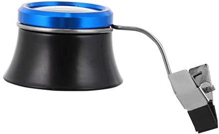 ULDIGI Uhrmacherlupe für Brillenträger 20 Stück Aufsteckbar Schwarz Aluminiumlegierung Leicht und Bequem für Uhrenreparatur und Feine Handwerksarbeiten