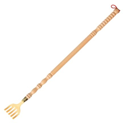 Fenteer Rückenkratzer, Körperkratzer, Körperentspannung, Heimgebrauch, lange Reichweite, Holz, Rückenkratzwerkzeug für Erwachsene, Rückenkratzwerkzeug