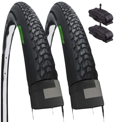 DÄCK 700 X 40C (42-622) + Luftkammare med VALVOLA AMERIKA SCHRADER DEMI SLICK GOMMA VÄGOMMA MÄN GRAVEL OFF-ROAD STERRAT TREKKING MTB