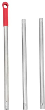 TOBBOMEY Mango Escoba Repuesto Metal Extensible Antideslizante Compatible Varillas Conexión Limpieza Hogar Fácil Instalación