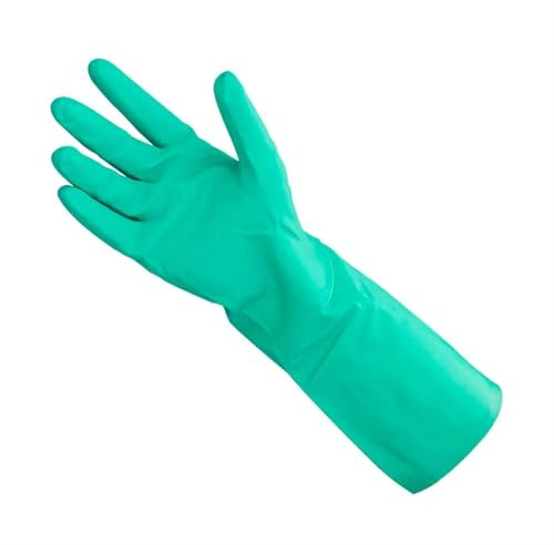ZXZUCVE Kitchen Dish Dishwashing Latex Rubber Gloves Washing Up Gloves Large Multi-Purpose Reusable Waterproof Washing Gloves Kitchen Household Gloves(Green,Small)