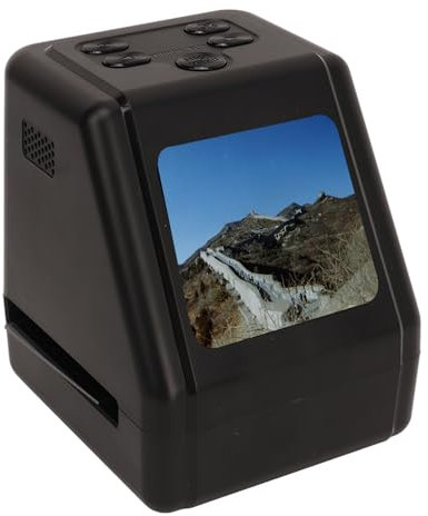 Scanner de Diapositives de Film, Scanner Numérique 22 MP Convertit 135 126 110 Diapositives de 8 Mm en JPG, Capteur CMOS Précis et Objectif Haute Définition, Compatible avec Une