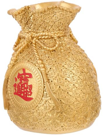 ABOOFAN Resin Lucky-bag Decor Money Bag Vase for Home Decoration Floral Arranging Vase for Tabletop Display in Living Office