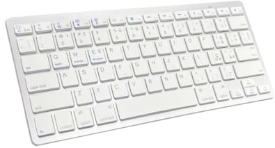 DIWUCXCA Tastiere in lingua giapponese leggera ultra sottile per computer portatile e dispositivi compatibili a basso rumore(Italian White)