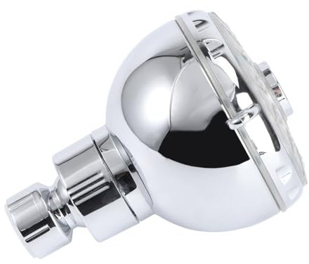 Tofficu Cabezal De Ducha Led Ajustable Colores Control De Temperatura Alta Presión Abs Cromado