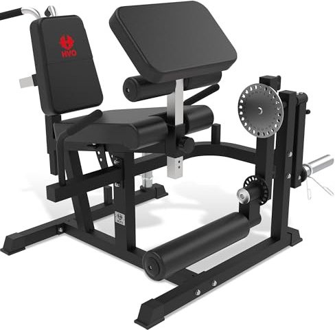 HVO Beinstrecker Beinbeuger Gerät Maschine: Beintrainer Bein trainingsgerät Muskelaufbau für zuhause Bizeps Preacher Curl Leg Curl Machine Extension Schwarz
