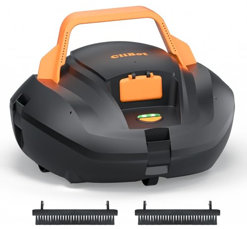 (2026 Upgrade) CliBot Cordless Pool Vacuum for Above Ground Pool - Dual-Motor Automatic Pool Cleaner with 120Mins Runtime, Easy One-Button Operation for Flat In-Ground and Above Ground Pools