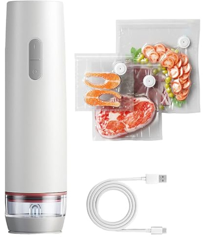 Vacuum Sealer Machine,Rechargeable Handheld Reusable Portable - Small Food Preserving Sealing Machine | For Picnic Travel Kitchen Camping Meat Vegetables Fish
