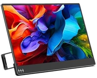 Lijiaxiuyc-101 Monitor portatile da 13,3 pollici Full HD (1080p) 1920 x 1080, connettività USB-C Secondo schermo for il lavoro Monitor per Smart Working