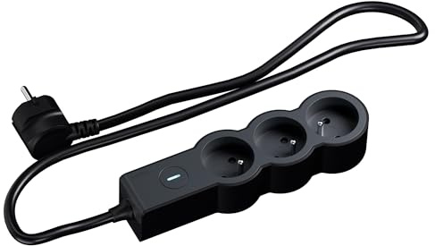 LEGRAND | Rallonge multiprise 3x2P+T 16A 3680W avec Interrupteur Lumineux on/Off, 1,5M, Noir