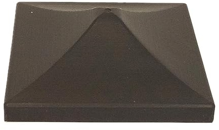 Fence Post Brown Protection Caps for Wooden Posts 75mm x 75mm (3 X 3).Require to be Fixed into Place as Measure 85 x 85mm. Brown Plastic Covers - Pk of 20