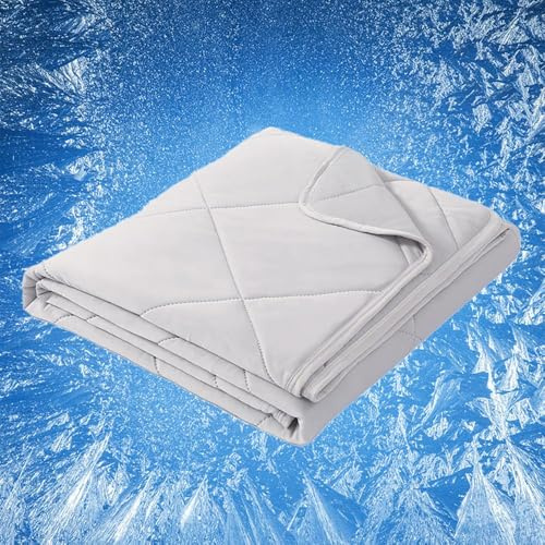 BCVPGF Schlafhimmel Cooling Sleep Kühldecke,Schlafhimmel Cooling Sleep 3-Lagen Kühldecke,Cooling Sleep Decke,Cooling Decke Kühldecken Sommer Für Schlafen,Kühl Und Bequem, Light Gray-150x200cm
