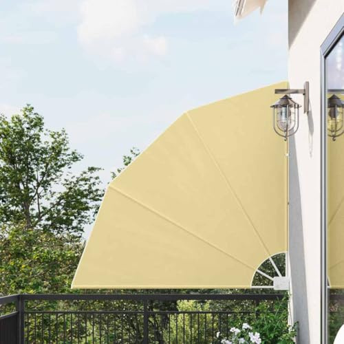 Lumanois Balkon Sichtschutz Sand 140 x 140 cm Polyester,2.9kg,42000929