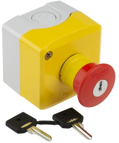 Schneider Electric Harmony XALK SMD Not-Aus-Schalter, 600V, SPDT, Polycarbonat, Gelb, 68mm, x 115mm, x 68mm,