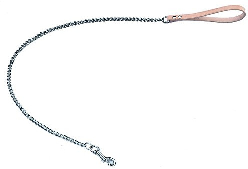 Nobby 74088-02 Kettenleine für Hunde - Classic, L: 110 cm, B: 16 mm, Natur