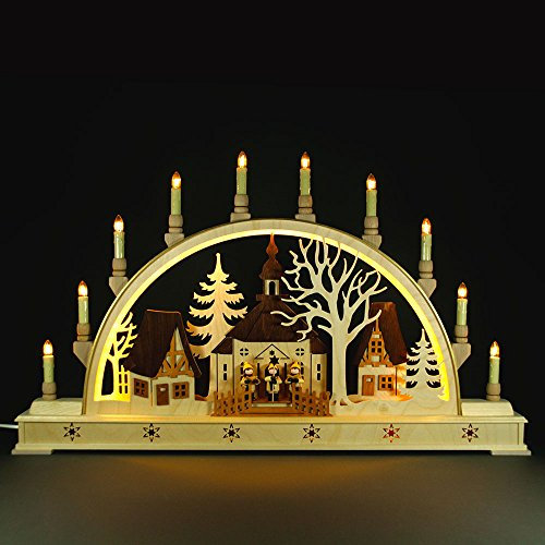 Seidel, Holger Schwibbogen Kirche mit Sternsänger