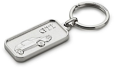Volkswagen VW GTI one Relief Metall Schlüsselanhänger 5KA087010 Silber Einheitsgröße