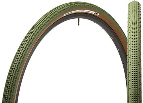 Panaracer Gravelking SK Colour Edition TLC - Neumático Plegable, Color marrón/Verde Militar, 700 x 38 C
