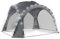 IDMarket - Tente dôme Gris Anthracite 3,5 M avec LED