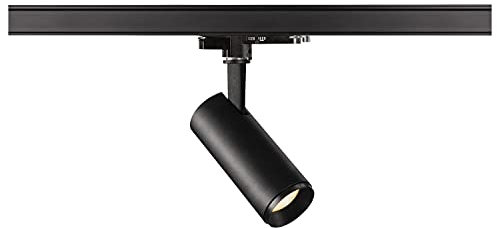 SLV 3 Phasen System Leuchte NUMINOS® DALI S/LED 3-Phasen-Strahler, Spot, Decken-Strahler, Decken-Leuchte, Schienensystem, Innen-Beleuchtung / 2700K 10.42W 980lm schwarz dimmbar 60Grad