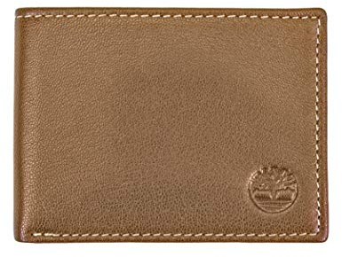 Timberland RFID-blockerande passfodral för män säkerhetsplånbok i brunt äkta läder RFID-blockerande säkerhetsplånbok