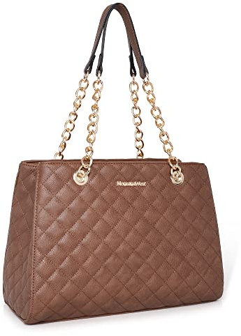 Montana West MEDIUM Chain Shoulder Bag for Women Hobo Handbags Tote Purse