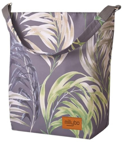 millybo SHOPPER BAG Fahrradtasche Gepäckträgertasche Fahrrad Tasche Einkaufstasche Blumenmuster Blumen Muster