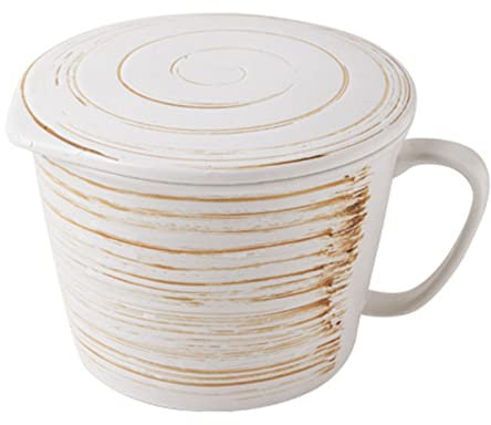Suppentassen mit henkel, 33.8 Oz suppenschüssel suppenschalen mit Deckel und Griff breite große Getreideschüsseln für Hafermehl Gumbo Salat Keramik Instant Ramen Nudelschüssel Mikrowelle & Ofen Safe