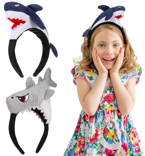 Healifty Gorro de fiesta de animales del océano, 2 piezas, diadema de disfraz de animales marinos, diadema divertida para Halloween, suministros de fiesta, recuerdos de fiesta en el mar