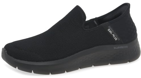 Skechers Gowalk Flex Handsfree Slip-ins atletiska, vardagliga promenadskor för män, Svart, 41.5 EU