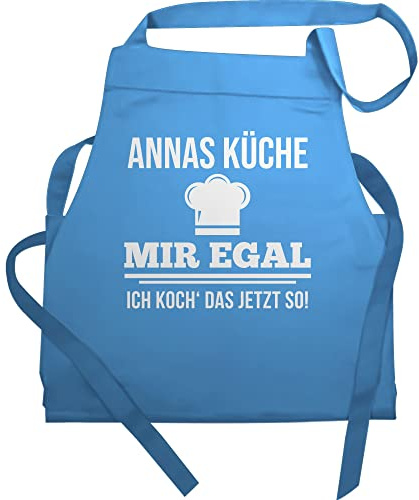 Geschenk mit Namen personalisiert by Shirtracer - Schürze - Kochschürze - Mir egal ich koch das jetzt so mit Namen