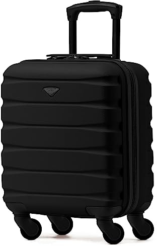 Flight Knight Leichtes, starres ABS-Handgepack mit 4 Radern, zugelassen fur uber 100 Fluggesellschaften, darunter Air France, Ryanair und easyJet, 45x36x20cm