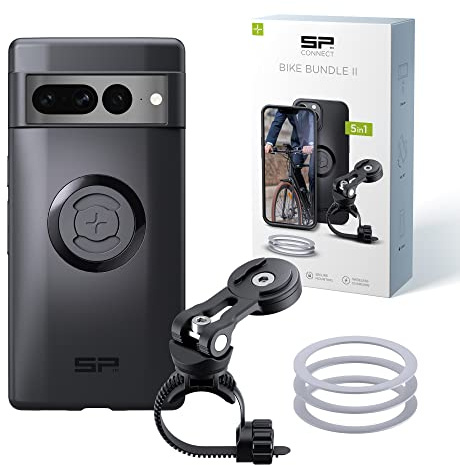 SP CONNECT Bike Bundle II | SPC+ | kompatibel mit Google Pixel 7 Pro | Handyhalter für Fahrradlenker | Mountainbike Rennrad Handy Halterung