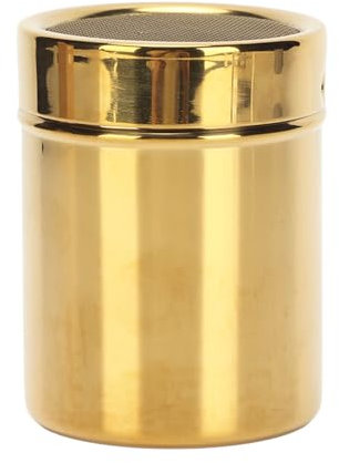 QANYEGN Espolvoreador de acero inoxidable, Cocina Tamiz Saleros, Cocina Espolvoreadores de Acero Inoxidable, Agitador De Malla De Chocolate, Latas de polvo con malla, agitador de azúcar en polvo